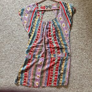 Colorful Patterned Dress lightweight sm